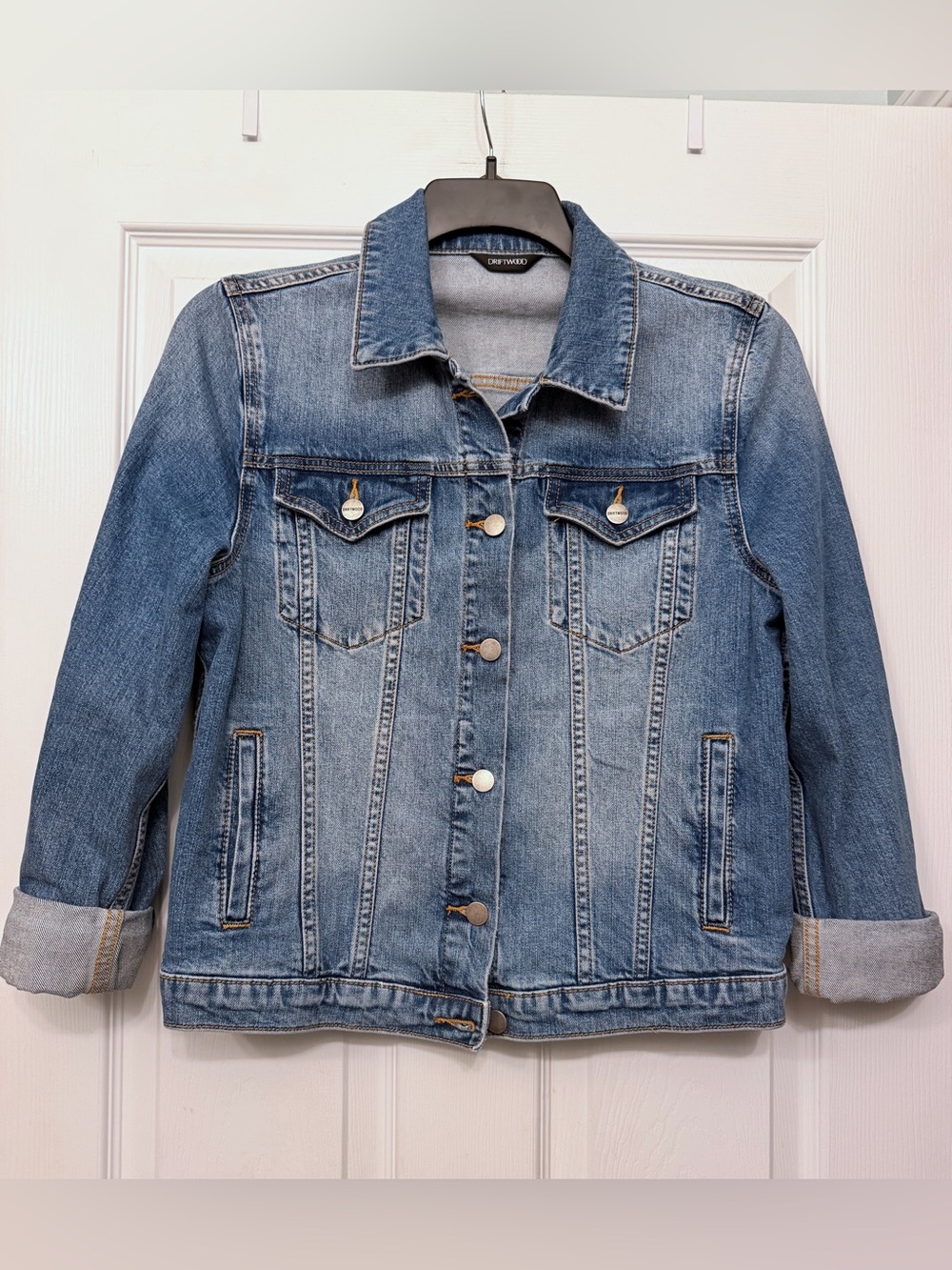 DRIFTWOOD Medium Wash Blue Denim Jacket